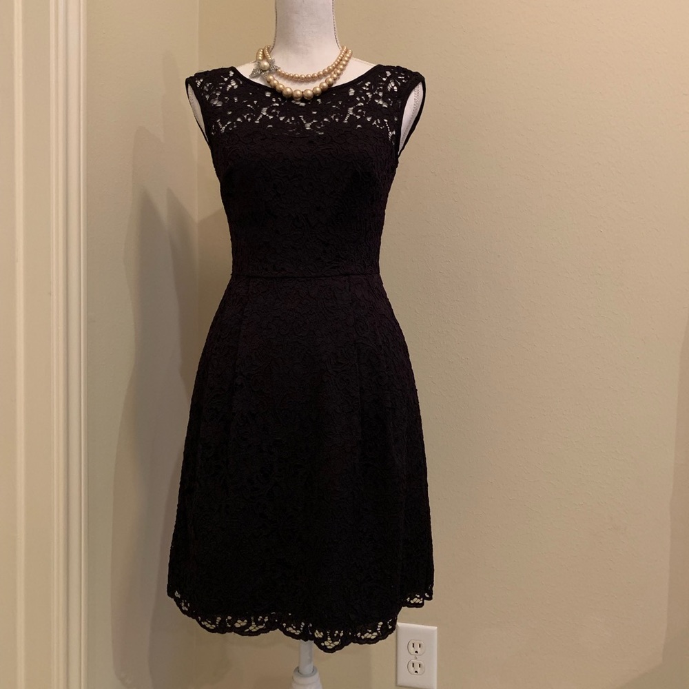 WHBM Black Lace Dress
